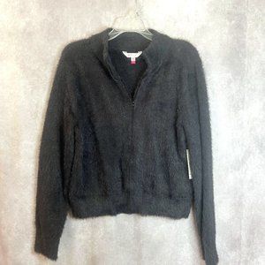 NWT Juniors No Boundaries Eyelash Cardigan Black size XXXL